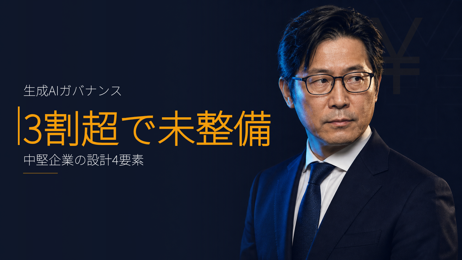 生成AI導入3割超でルール未整備:事業会社がいま設計すべきガバナンス